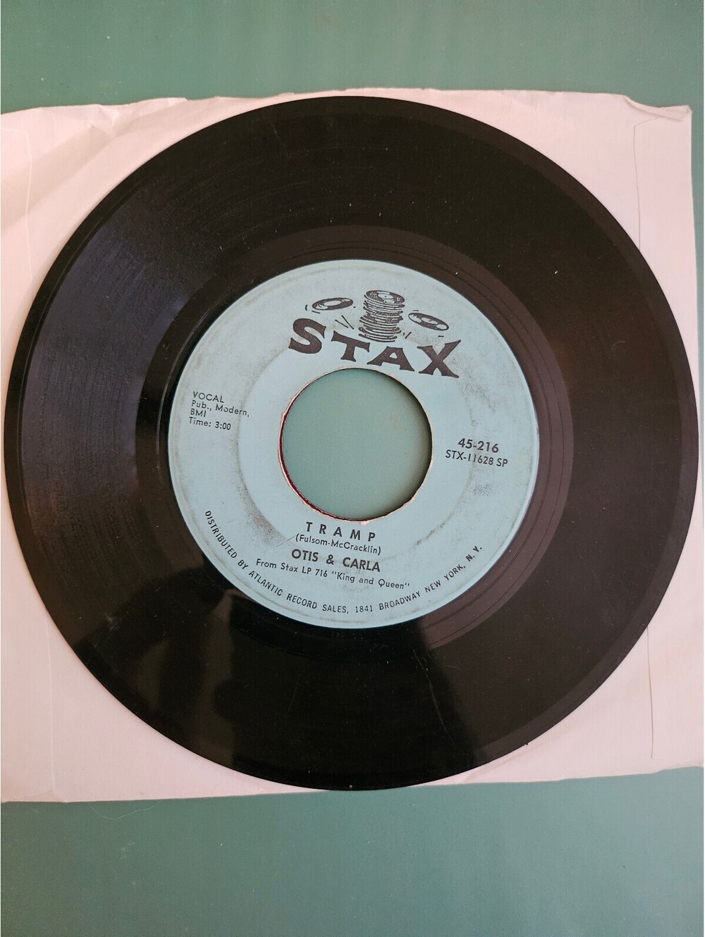 Otis & Carla - Tramp / Tell It Like It Is - On Stax vinyl 45 record
